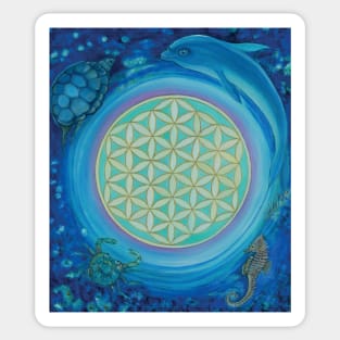 Flower of Life, element of water Sticker